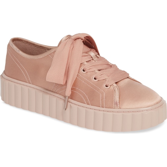 ❌SOLD❌NIB TORY BURCH Cotton/Silk Platform Scallop Shoes - Picture 2 of 13